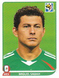 Miguel Sabah Mexico samolepka Panini World Cup 2010 #67
